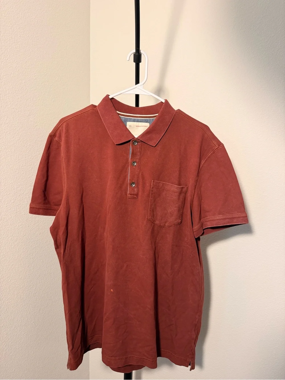 Banana Republic Men's Polo in Brick Red